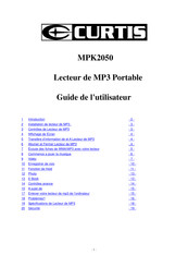 Curtis MPK2050 Guide De L'utilisateur