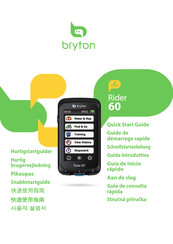 Bryton Rider 60 Guide De Démarrage Rapide