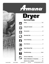 Amana NDG7800AWW Guide D'utilisation Et D'entretien