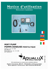 AQUALUX PDP0101N Notice D'utilisation