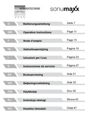 HumanTechnik Sonumaxx A-4035-0 Mode D'emploi