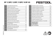 Festool BP 12 Notice D'utilisation D'origine