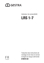 GESTRA LRS 1-7 Traduction Des Instructions De Montage Et De Mise En Service D'origine