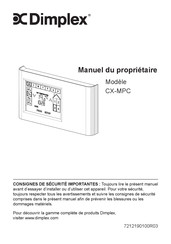 Dimplex CX-MPC Manuel Du Propriétaire