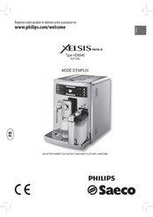 Philips Saeco XELSIS DIGITAL ID HD8946/01 Mode D'emploi