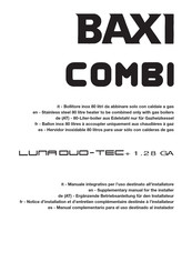 Baxi COMBI B80 Notice D'installation