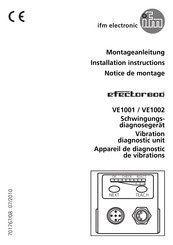 IFM Electronic Efector 800 VE1002 Notice De Montage