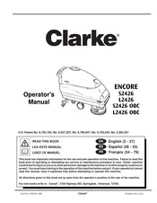 Clarke ENCORE L2426 Manuel De L'utilisateur