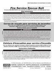 MSA 10053143 Instructions D'utilisation