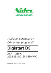 Nidec LEROY-SOMER Digistart D5 Guide De L'utilisateur