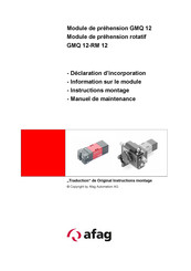 Afag GMQ 12 Instructions De Montage