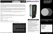 Sanuvox QUATTRO Guide D'installation Et De Fonctionnement