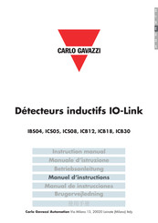 CARLO GAVAZZI IO-Link ICB18 Manuel D'instructions