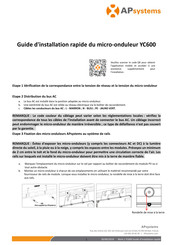 APsystems YC600 Guide D'installation Rapide