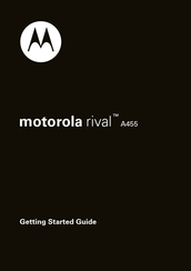 Motorola rival A455 Guide De Démarrage