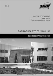 REHM BARRACUDA RTC 150 Instructions De Service