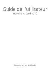 Huawei Ascend Y210 Guide De L'utilisateur