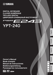 Yamaha YPT-240 Mode D'emploi
