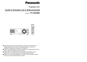 Panasonic PT-AE900E Mode D'emploi