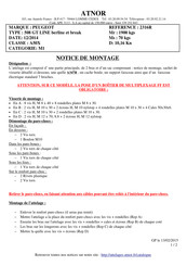 Atnor 2316R Notice De Montage