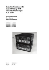 Hydac HDA 5500-1-1-DC-000 Notice D'utilisation