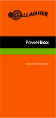 Gallagher PowerBox Instructions D'installation