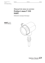 Endress+Hauser Proline t-mass T 150 HART Manuel De Mise En Service