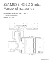 dji ZENMUSE H3-2D Gimbal Manuel Utilisateur