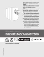 Bosch Buderus SB625WS Notice D'installation