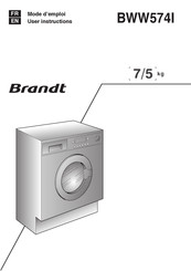 Brandt BWW574I Mode D'emploi