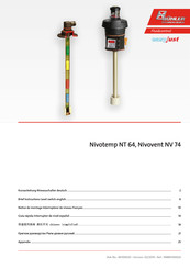 Bühler technologies Nivovent NV 74 Notice De Montage