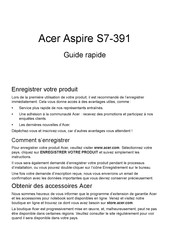 Acer Aspire S7-391 Guide Rapide