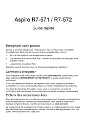 Acer Aspire R7-571 Guide Rapide