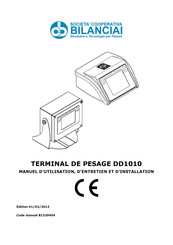 Bilanciai DD1010 Manuel D'utilisation, D'entretien Et D'installation