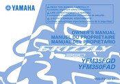 Yamaha Motor Grizzly 350 YFM35FGD Manuel Du Propriétaire