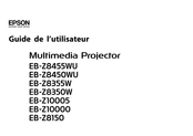 Epson EB-Z8350W Guide De L'utilisateur