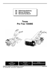 Texas Pro Trac 1350BE Manuel Utilisateur