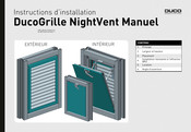 Duco DucoGrille NightVent Instructions D'installation