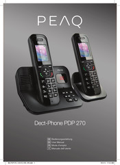 Peaq Dect-Phone PDP 270 Mode D'emploi