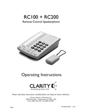 Clarity DIALOGUE RC-200 Manuel D'utilisation