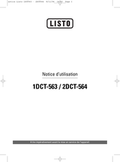 Listo 1DCT-563 Notice D'utilisation