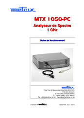 Metrix MTX 1050-PC Notice De Fonctionnement