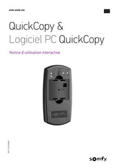 Somfy QuickCopy Notice D'utilisation