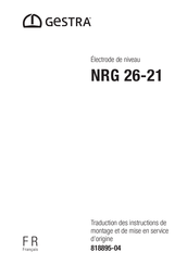 GESTRA NRG 26-21 Traduction Des Instructions De Montage Et De Mise En Service D'origine