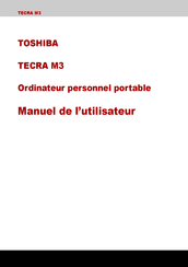 Toshiba TECRA M3 Manuel De L'utilisateur