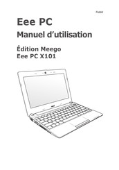 Asus Eee PC X101 Meego Édition Manuel D'utilisation