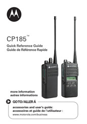 Motorola CP185 Guide De Référence Rapide