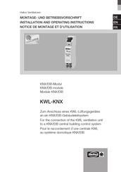 Helios KWL-KNX Notice De Montage Et D'utilisation