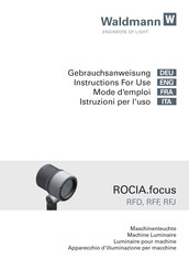Waldmann ROCIA.focus RFJ Mode D'emploi