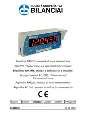 Bilanciai RD52HL Manuel D'utilisation Et D'entretien